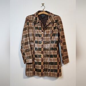 Selene Sport Plaid Coat Jacket